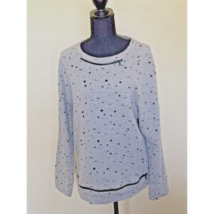 Robert Rodriguez Gray Pullover Top Size M Gray Long Sleeve Pullover Top